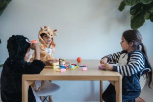 kids playing with toys